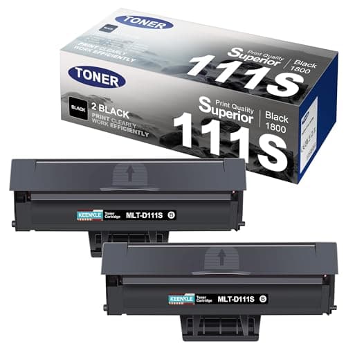 Image of D111L D111S Toner Cartridge Compatible for Samsung MLT-D111L D111S/ELS Toner for Xpress M2026 M2026W M2020 M2020W M2022 M2022W M2021 M2021W M2078W M2070 M2070W M2070FW Printers (2-Pack Black)