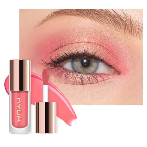 Image of KYDA Liquid Matte Eyeshadow, Soft Matte Pink Eyeshadow, Long-wearing Crease-Resistant Velvet Eyes Tint, Smooth Cream-to-Powder Texture, Multiuse Makeup for Eyes, Cheeks and Lips