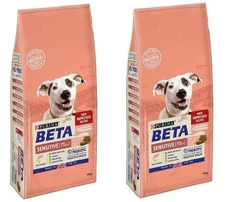 Image of DSPetSupplies Beta Adult Sensitive with Salmon 28kg (2 x 14kg Bags)