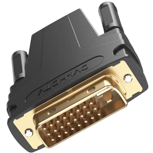 Image of Vancle DVI to HDMI Adapter, Bidirectional HDMI to DVI-D Adapter, DVI 24+1 Male to HD Female Port Converter with Gold-Plated Connectors