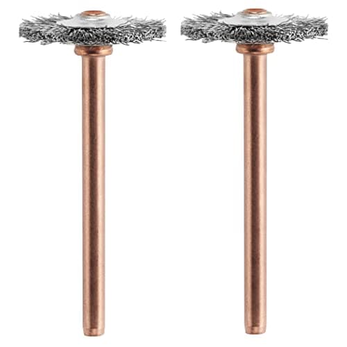 Image of Dremel 530-02 Stainless Steel Brushes (2 Pack), 3/4" Diameter