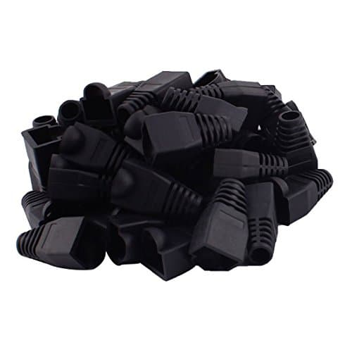 Image of YIOVVOM Soft Plastic Ethernet RJ45 Cable Connector Boots Cover Strain Relief Boots CAT5 CAT5E CAT6 CAT6E 100PCS