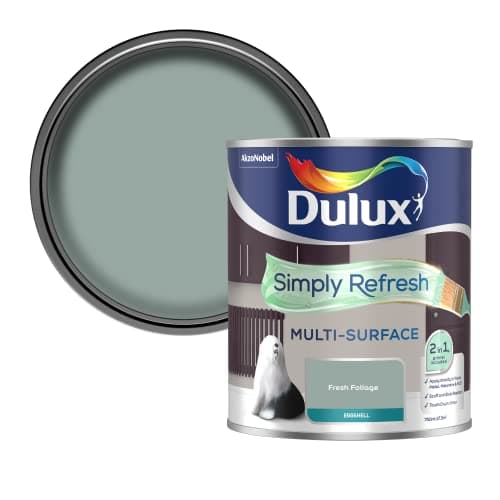 Image of Dulux Simply Refresh Multi Surface Eggsgell Paint - Fresh Foliage - 750ML