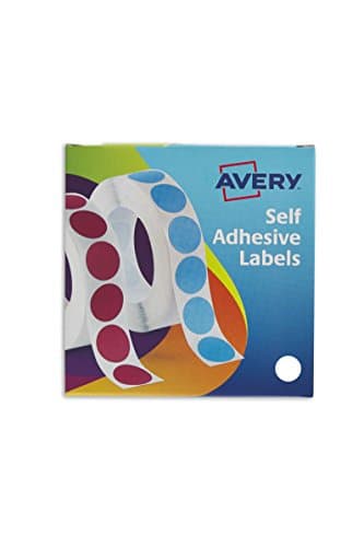 Image of Avery 24-404 Dot Circle Labels Dispenser (19 mm Dia, 1120 Labels) - White