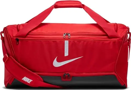 Image of NIKE Unisex's Academy Team-Sp21 Sports Bag, University Red/Black/White, One Size