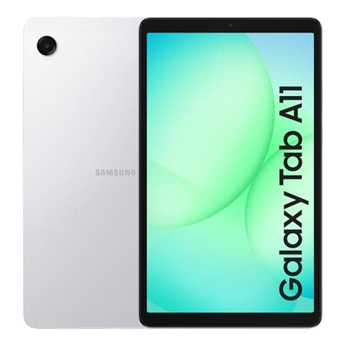 Image of Samsung Galaxy Tab A11, Android Tablet, Sleek Design, 8.7'' Clear Display, 90Hz Smooth Motion, 64GB Storage, 4GB Memory, Dolby Dual Speakers, Silver, 3 Year Extended Warranty (UK Version)