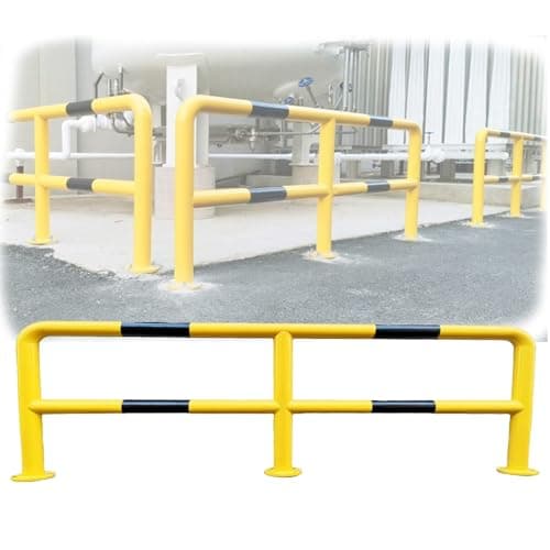 Image of Traffic Safety Guardrail, Bollard Driveway, Pedestrian Vehicle Separation Barrier, Parking Blocker for Garage Pathways