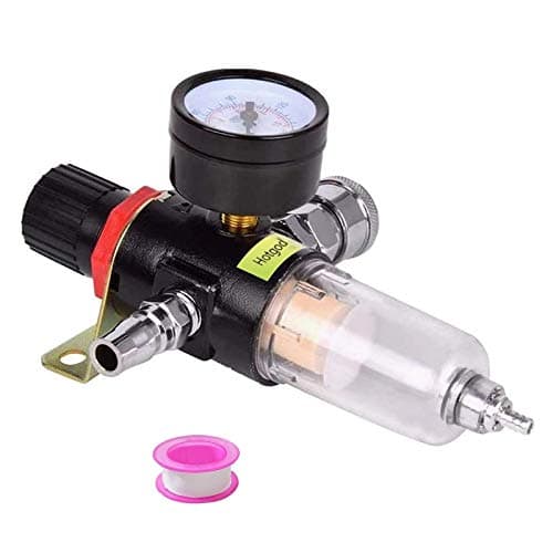 Image of Hotgod 1/4" BSP Air Filter Regulator Compressor Moisture Trap Oil Water Lubricator for Compressor and Air Tools