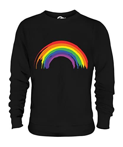Image of Candymix - Painted Rainbow - Unisex Sweatshirt Mens Ladies Sweater Jumper Top, Size 3X-Large, Colour Black