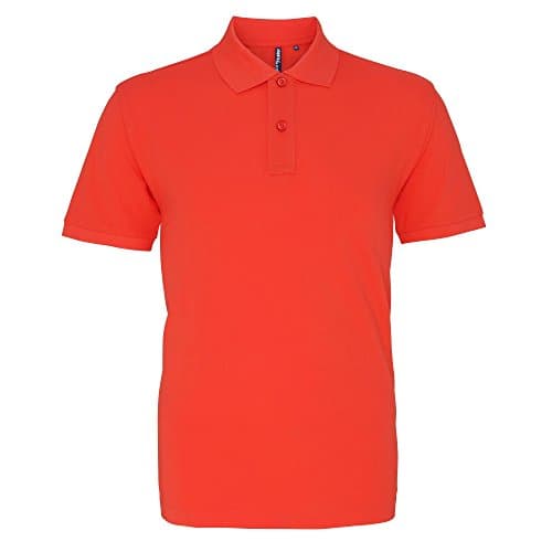 Image of Asquith & Fox Men's Asquith and Fox Men's Polo Short Sleeve Polo Shirt, Pink (Coral 000), XXX-Large (Manufacturer Size:3XL)