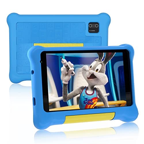 Image of Ainmel Kids Tablet 7 inch, Android 13 Tablets for kid, 5GB RAM+32GB ROM 128GB Expand, Parental Control, Kids Software Pre-Installed, Dual Camera, Android Learning Tablet with Proof Case (Blue)