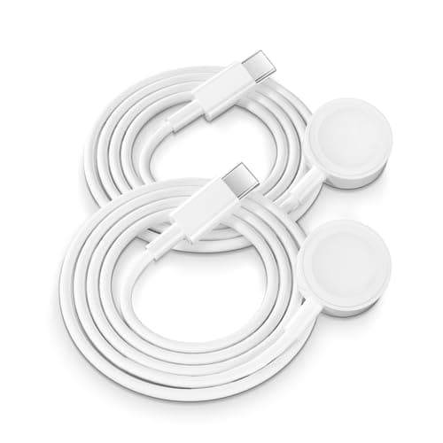Image of weiship for Apple Watch Charger Cable USB C,2Pack Wireless Magnetic charger Cable3FT&3FT,Fast Charging Charger Watch Cable Compatible with iWatch Series 11/10/9/8/7/6/5/4/3/2 Ultra 3/SE (white)