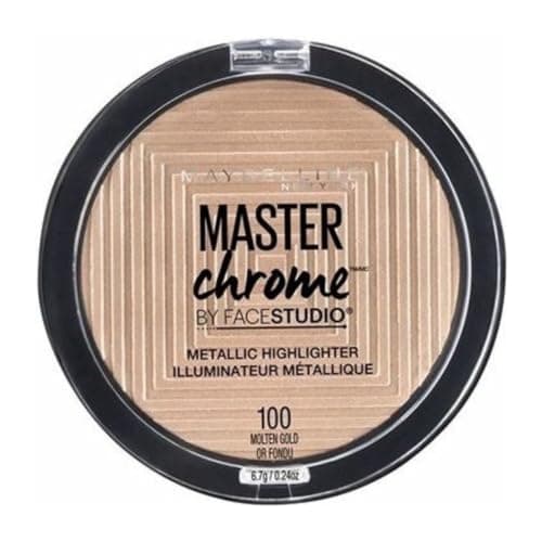 Image of Maybelline Master Chrome Metallic Highlighter, 9gr, 100 molten gold