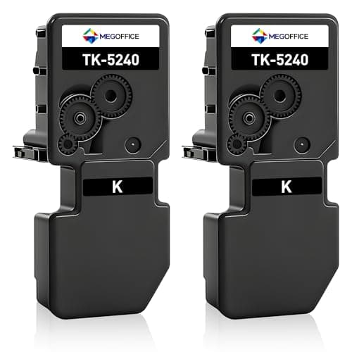 Image of MEGOFFICE TK-5240K Black Toner Cartridge Compatible for Kyocera ECOSYS TK5240 Toner for M5526cdn M5526cdw P5026cdn P5026cdw Toner(2 Black)