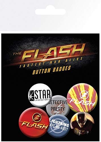 Image of DC Comics BP0624 "Mix" The Flash Badge Pack, Multi-Colour