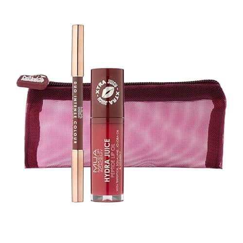 Image of MUA Makeup Academy Chocolate & Cherries Lip Duo Gift Set - Vegan & Cruelty Free (Pack of 1)