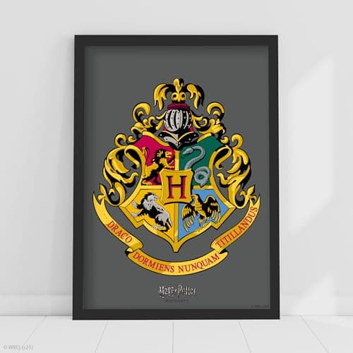 Image of Harry Potter Print - Hogwarts Crest Poster Wall Art (29.7cm x 42cm - A3)