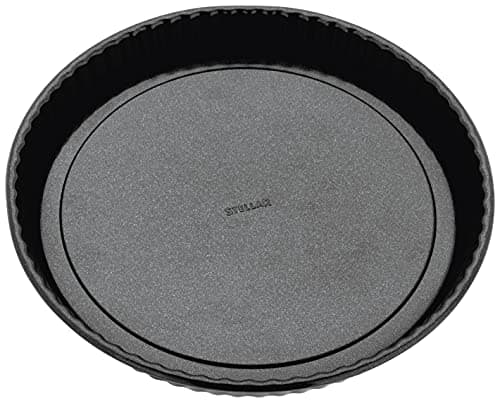 Image of Stellar Non-Stick 10" Flan Tin with Loose Base and Fluted Sides, Dishwasher Safe 25cm x 3cm