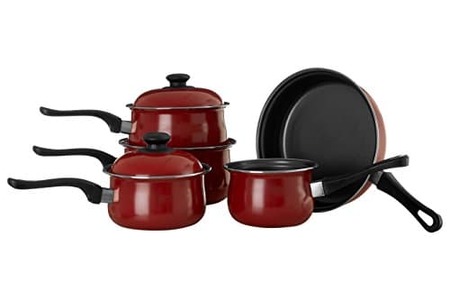 Image of Premier Housewares Cookware Set - 5 -Piece - Red
