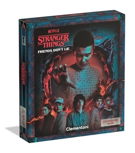 Image of Clementoni Stranger Things Friends Don’t Lie LED Light With Changing Picture, Mood Lamp Inspired by The Upside Down