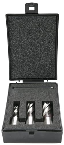 Image of Evolution Power Tools HTCCUTKIT3S Short Series Magnetic Drilling Cutter Kit, (Power - Hand Operated) 25 mm, Pack of 3