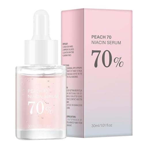 Image of Peach 70 Niacinamide Serum, Peach 70 Niacin Serum, Dark Spot Correcting Glow Serum, Brightening Hydrating Face Serum, Korean Skincare Set, Improve Dullness, Shrink Pores, Fade Acne Marks (30ml, 1)
