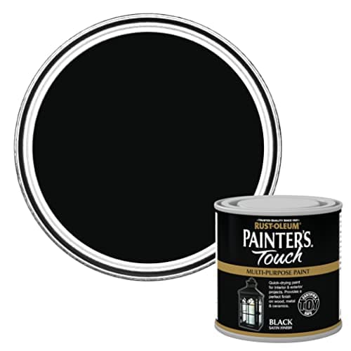 Image of Rust-Oleum 250ml Painter's Touch Toy-Safe Paint - Black Satin