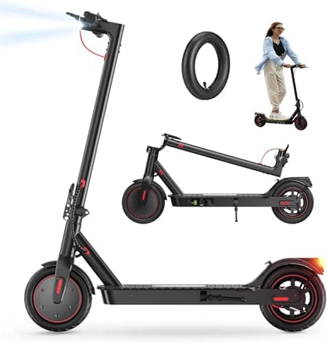 Image of iScooter Electric Scooter, 350W Motor i8/i9 Electric Scooters Adult with Cuise Control, 20-30KM Range, 8.5Inch Tires, 3 Speed Mode, Double Braking System Fast E Scooter for Adults and Teens