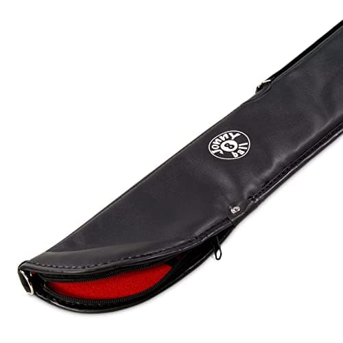 Image of Jonny 8 Ball Heavy Duty Vinyl Soft Snooker or Pool Cue Case for 2 Piece Centre Jointed Cues