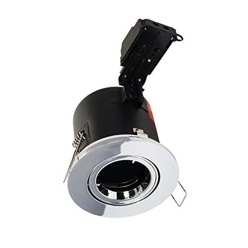 Image of Aurora Enlite GU10 Compact Fire Rated Downlight Tilt Chrome