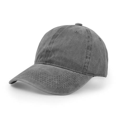 Image of UltraKey Baseball Cap, Cotton Adjustable Sport Outdoor Sun Cap Unisex Hip Hop Casual Hat Snapback Cap Grey