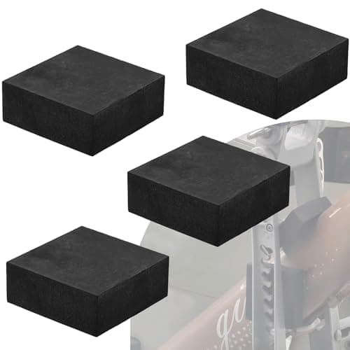 Image of Kiyraglo Rubber Anti-Vibration Pads Hard Pad 1.97" / 50mm Square Non-Slip Vibration Damping Mats for HVAC Air Compressor AC Units - 4 PCS 0.79"/ 20mm Thk