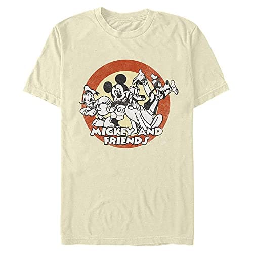 Image of Disney Men's Characters Circle of Trust T-Shirt, Cream, Medium