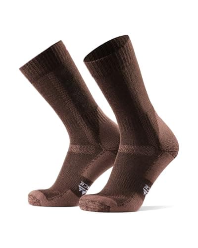 Image of DANISH ENDURANCE Hiking Socks, Breathable Merino Wool Walking Socks, for Men & Women, Unisex, Oak Brown, 6-8