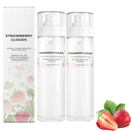 Image of Strawberry Perfume Mist,Long-Lasting Newluxury Hair & Body Perfume Mist, Women Roll-On Fragrance Oil with Fresh Strawberry Notes for Daily or Special Use (2PCS)