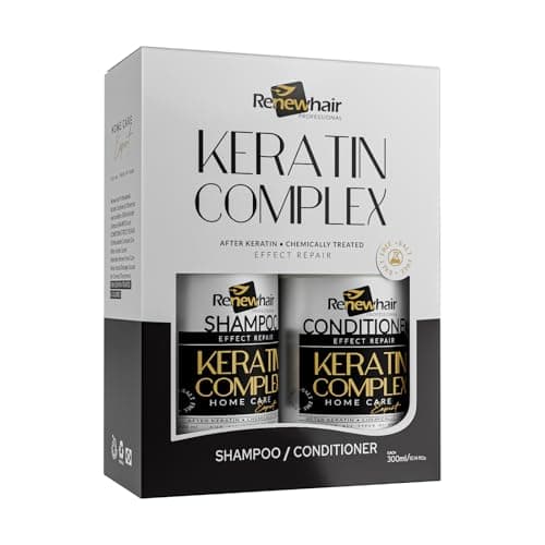 Image of Renew Hair Professional Post-Treatment Shampoo & Conditioner – Keratin Complex Home Care Expert – Salt-Free, Sulfate-Free, Vegan – 2 x 300ml