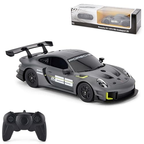 Image of Porsche 911 GT2 RS Clubsport 25 Remote Control Car - 1:24 Scale, Officially Licensed High-Performance RC Car, Grey - Ideal for Boys and Girls