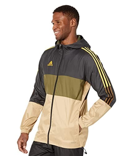 Image of adidas Tiro '21 Winterized Windbreaker Black/Beige Tone/Focus Olive SM