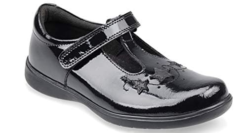 Image of Start-rite Star Jump Girls School Shoes 11.5 UK Child Black Patent