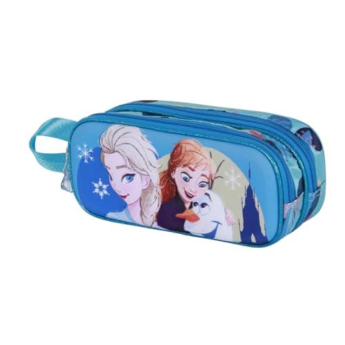 Image of Disney Frozen 2 Lovely-3D Double Pencil Case, Turquoise, 22 x 9,5 cm