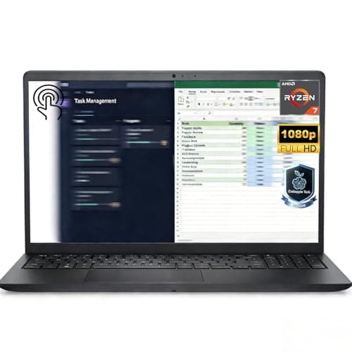 Image of Dell LAPTOP 15.6" (AMD RYZEN 7 7730U, 16GB) 512GB CARBON BLACK