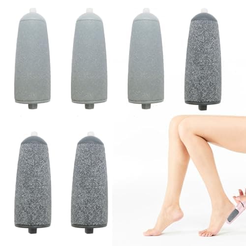 Image of 6 Pcs Roller Replacement Heads for JML NuYou Pedi,Replacement Foot Grinder Roller Heads for Flawless Pedi,Foot File Replacement Rollers for JML for Feet Callus Removers (Normal)