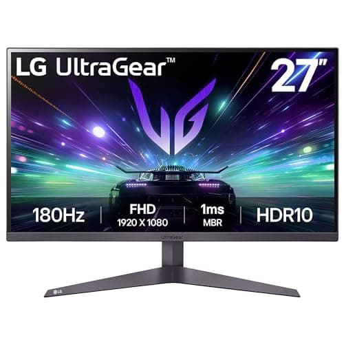 Image of LG UltraGear Gaming Monitor 27GS50F, 27 Inch, 1080p, 180Hz, 1ms MBR, 5ms Response Time, HDR 10, AMD FreeSync, Smart Energy Saving, Displayport, HDMI