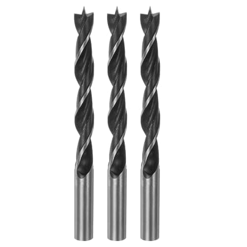 Image of sourcing map 3pcs Brad Point Drill Bits 9.5mm(3/8") Dia Straight Round Shank Drill Metric Brad Point 3.35" Drilling Depth Spiral Twist Drill Bits for Carpenter Woodworking Plastic Rubber