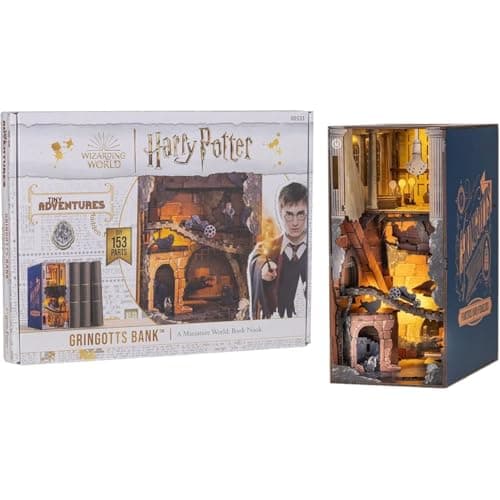Image of Revell Tiny Adventures, Harry Potter Gringotts Bank, Magic Miniature World, Handmade Bookend, Perfect for Collectors and Harry Potter Fans