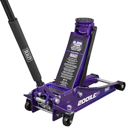 Image of Sealey 2.25 Tonne Trolley Jack, Car Jack, Low Profile with Rocket Lift - Purple - 2001LEP