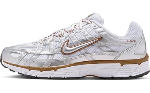 Image of Nike P-6000 White/Metallic Silver-LT British TAN 10 UK