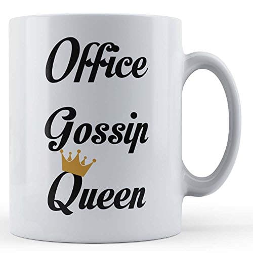 Image of Father Fox - Office Gossip Queen - Funny Colleague Gift Mug, Ceramic, 11fl.oz.