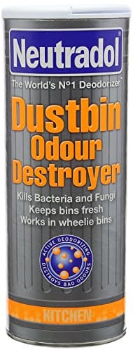 Image of Neutradol Dustbin Odour Destroyer, Bin Freshener Deodorising Powder, Odour Eliminator for Indoor & Outdoor Bins, Citrus Fresh Multipack of 6 x 350g