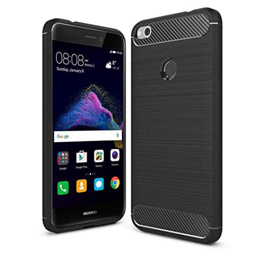 Image of Compatible With Huawei P8 Lite 2017 Case - Ultra Slim Carbon Fibre Shockproof Bumper Case Cover For Huawei P8 Lite 2017